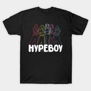 LED style design of the NEW JEANS group in the hypeboy era T-Shirt